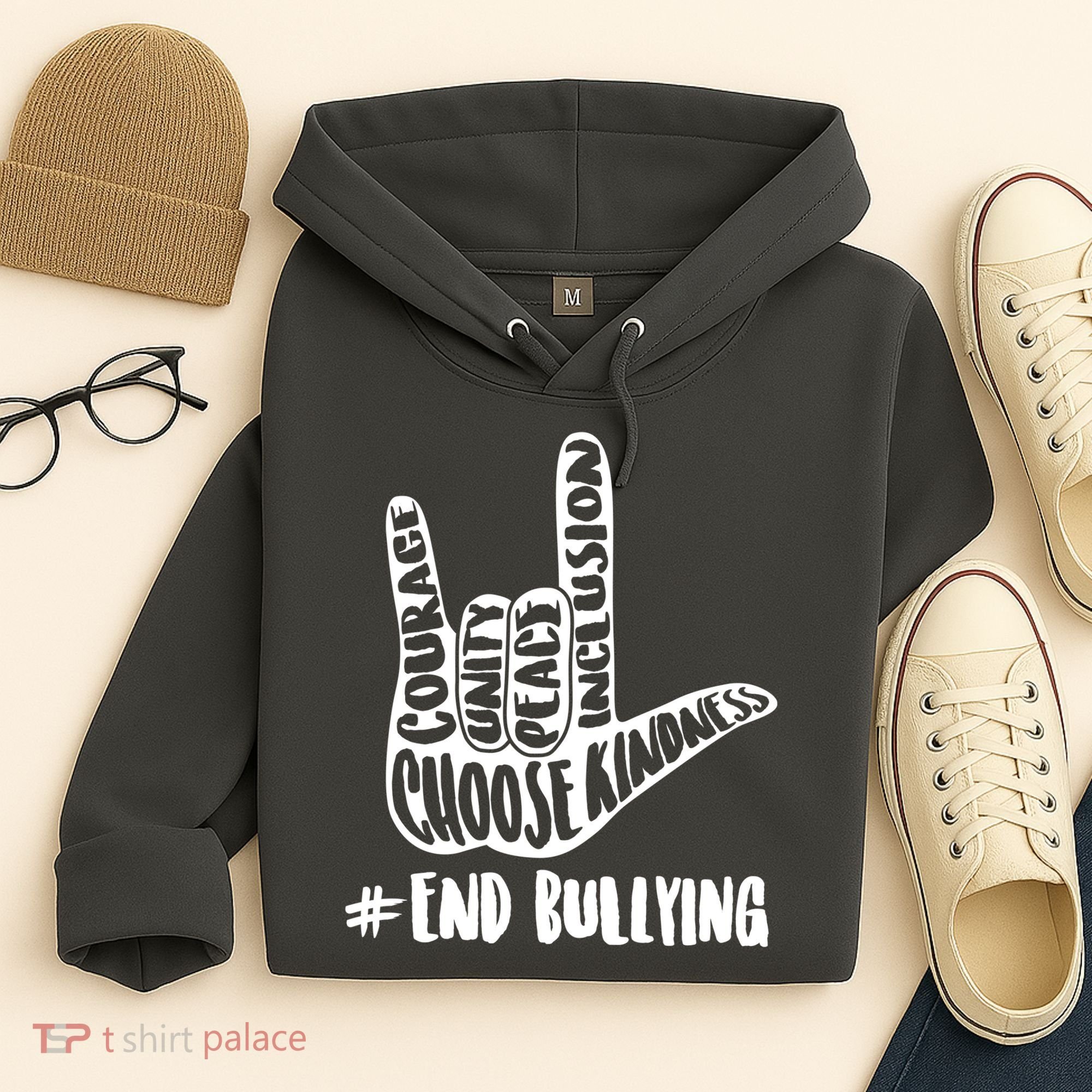 Choose Kindness Rock On # End Bullying Hoodie