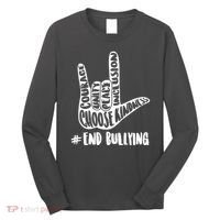 Choose Kindness Rock On # End Bullying Long Sleeve Shirt thumb 0