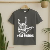 Choose Kindness Rock On # End Bullying T-Shirt thumb 2