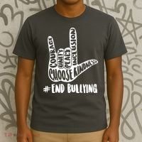 Choose Kindness Rock On # End Bullying T-Shirt thumb 3