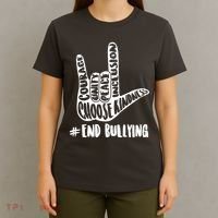 Choose Kindness Rock On # End Bullying T-Shirt thumb 4