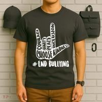Choose Kindness Rock On # End Bullying T-Shirt thumb 6