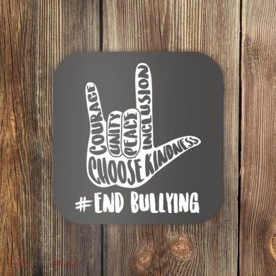 Choose Kindness Rock On # End Bullying Coaster