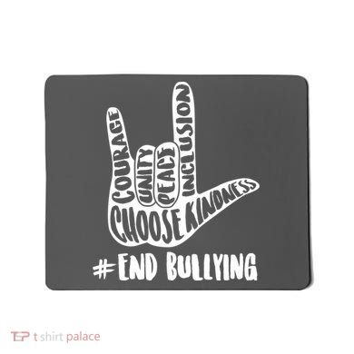 Choose Kindness Rock On # End Bullying Mousepad