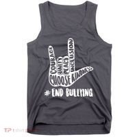 Choose Kindness Rock On # End Bullying Tank Top thumb 0