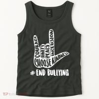 Choose Kindness Rock On # End Bullying Tank Top thumb 2