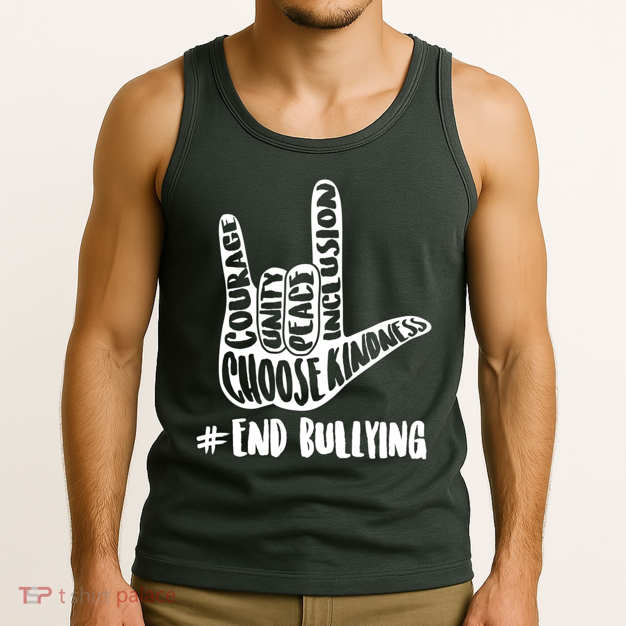 Choose Kindness Rock On # End Bullying Tank Top