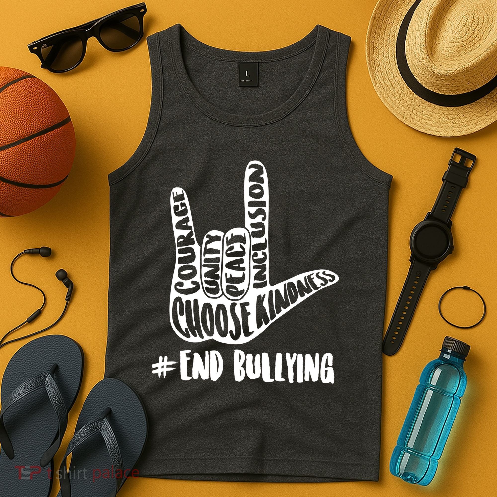 Choose Kindness Rock On # End Bullying Tank Top