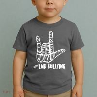 Choose Kindness Rock On # End Bullying Toddler T-Shirt thumb 2