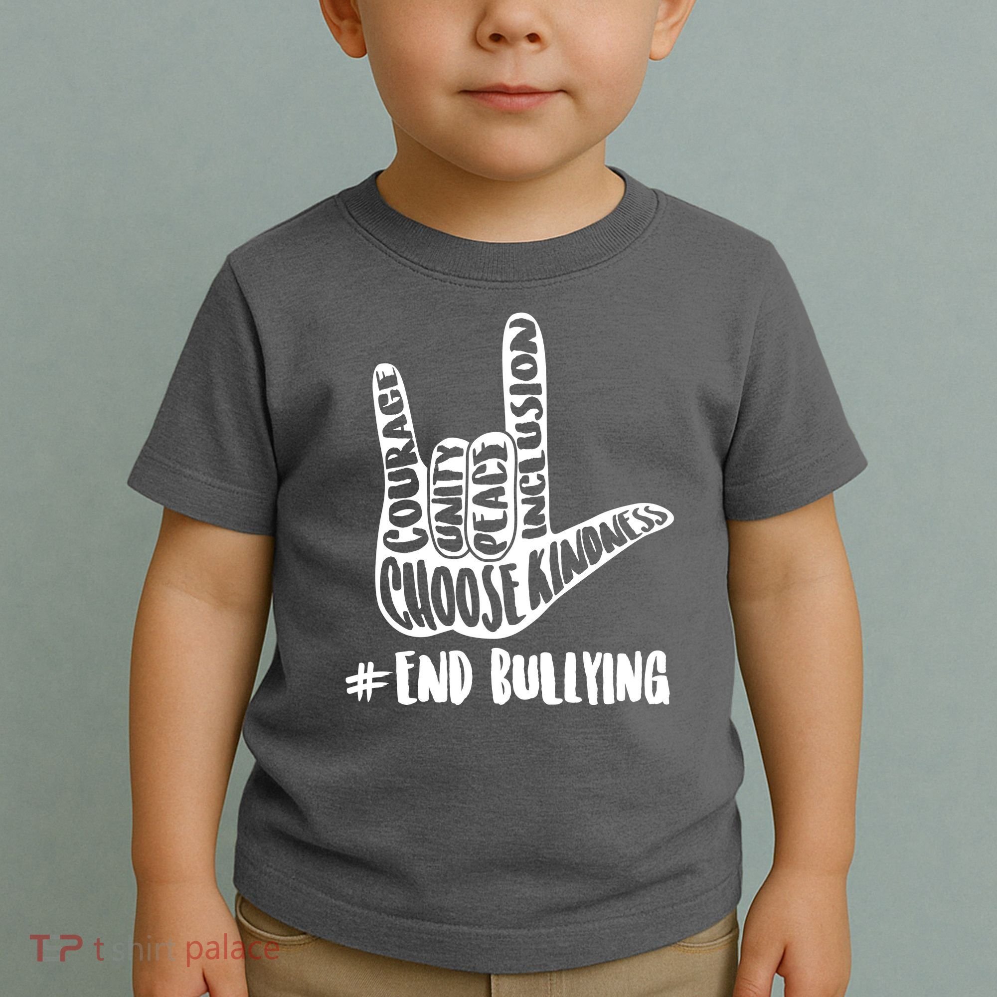 Choose Kindness Rock On # End Bullying Toddler T-Shirt
