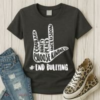 Choose Kindness Rock On # End Bullying Women's T-Shirt thumb 3