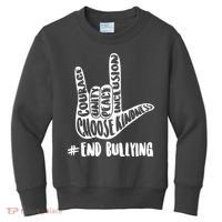Choose Kindness Rock On # End Bullying Kids Sweatshirt thumb 0