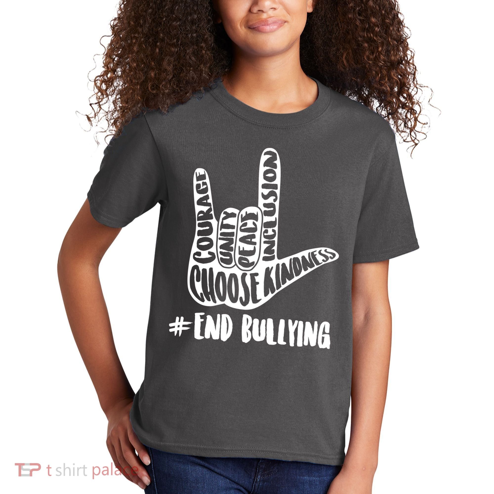 Choose Kindness Rock On # End Bullying Kids T-Shirt