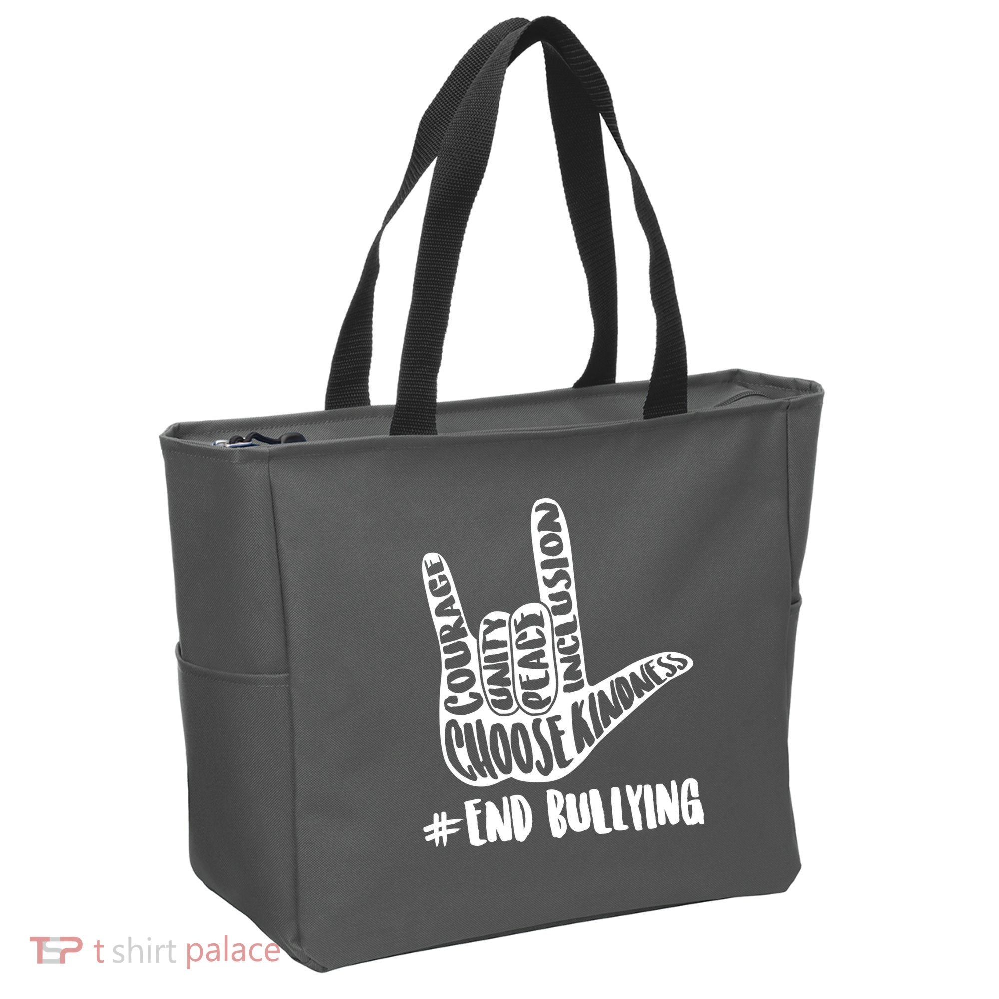 Choose Kindness Rock On # End Bullying Tote Bag