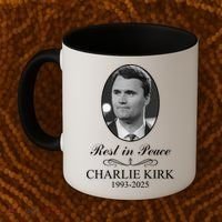 Charlie Kirk Rest In Peace  Memorial Tribute In Loving Memory Coffee Mug thumb 2