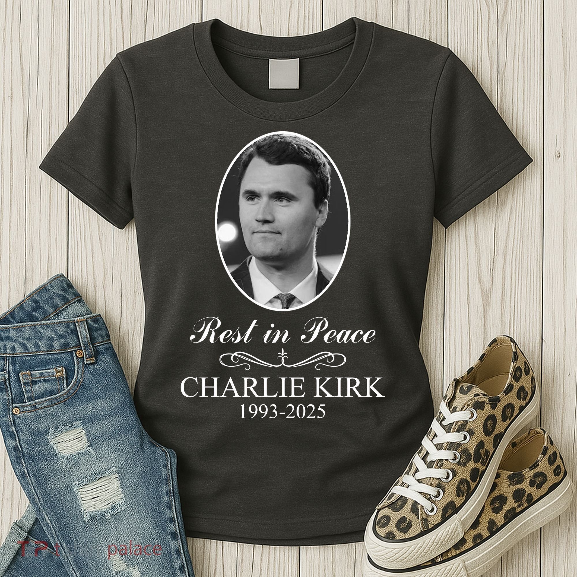 Charlie Kirk Rest In Peace  Memorial Tribute In Loving Memory Women's T-Shirt