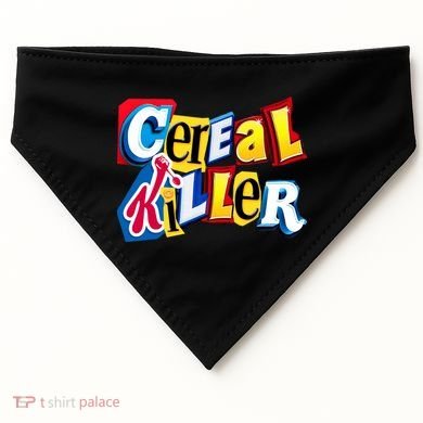Cereal Killer Ransom Note Premium USA-Made Doggie Bandana