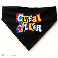 Cereal Killer Ransom Note Premium USA-Made Doggie Bandana thumb 0