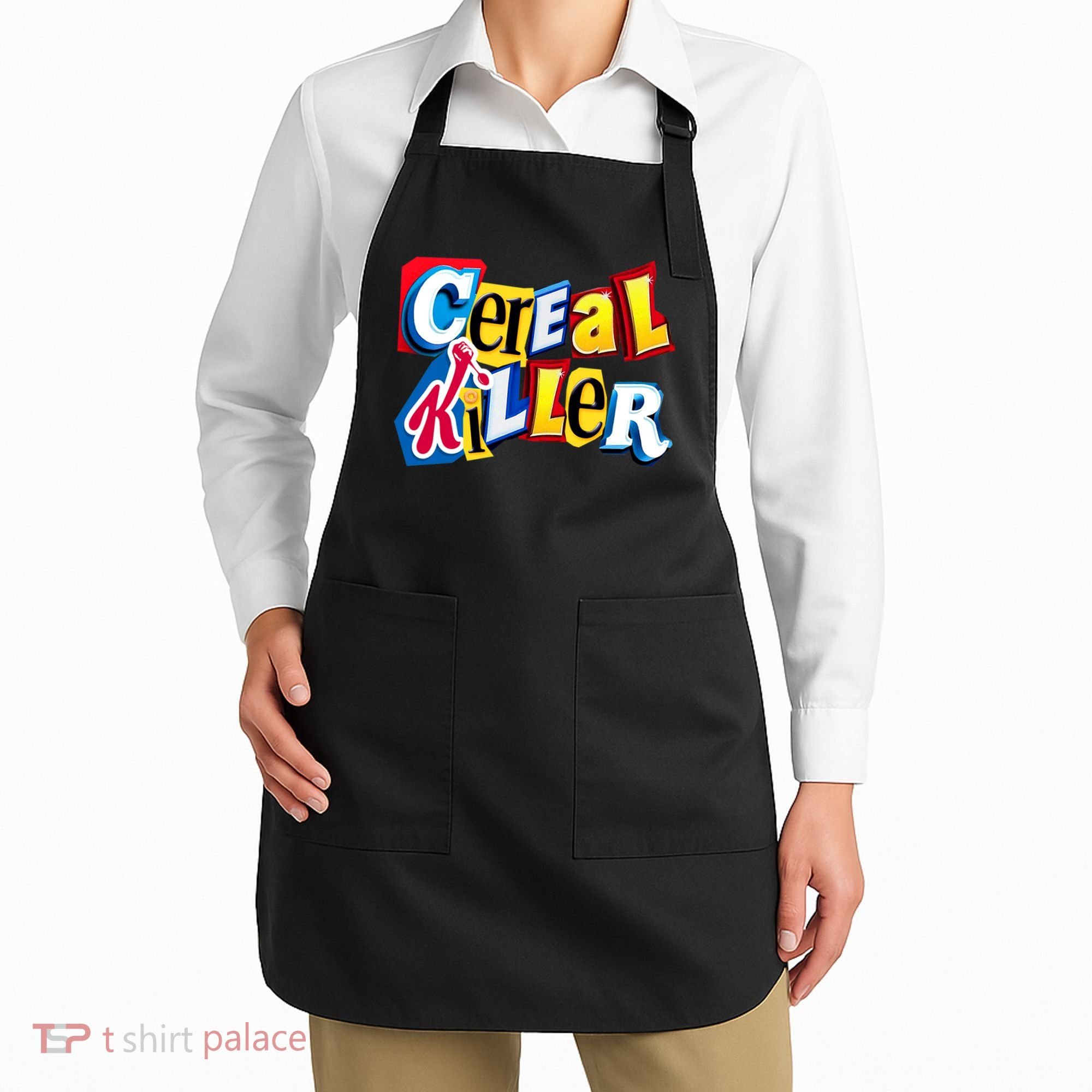 Cereal Killer Ransom Note Premium Apron