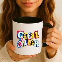 Cereal Killer Ransom Note Premium Coffee Mug thumb 3