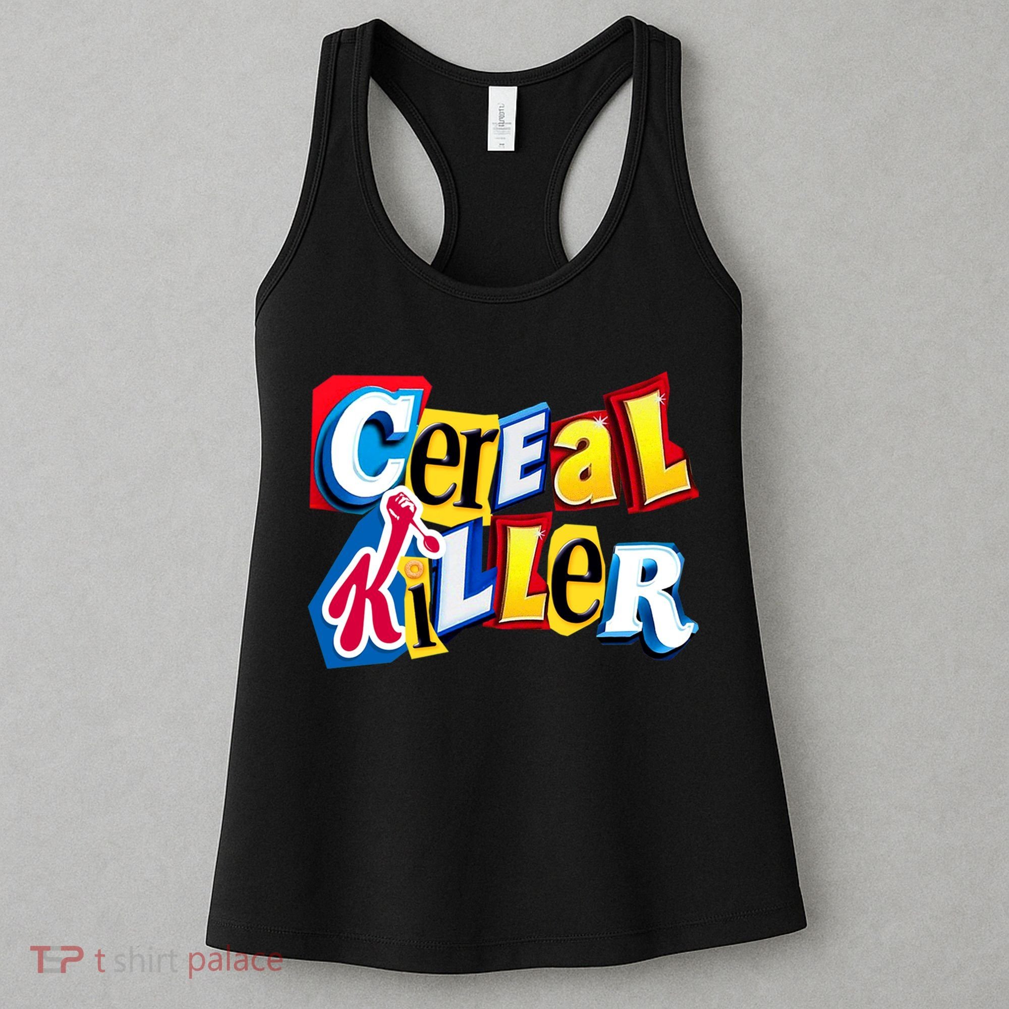 Cereal Killer Ransom Note Premium Women's Tank Top