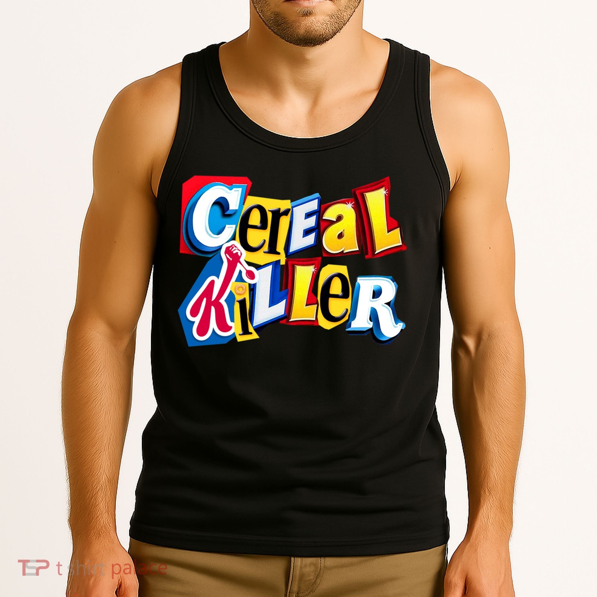 Cereal Killer Ransom Note Premium Tank Top