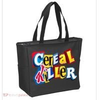 Cereal Killer Ransom Note Premium Tote Bag thumb 2