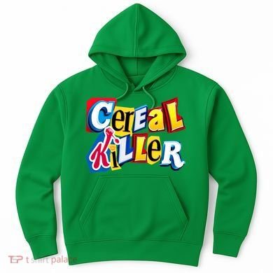 Cereal Killer Ransom Note Premium Hoodie