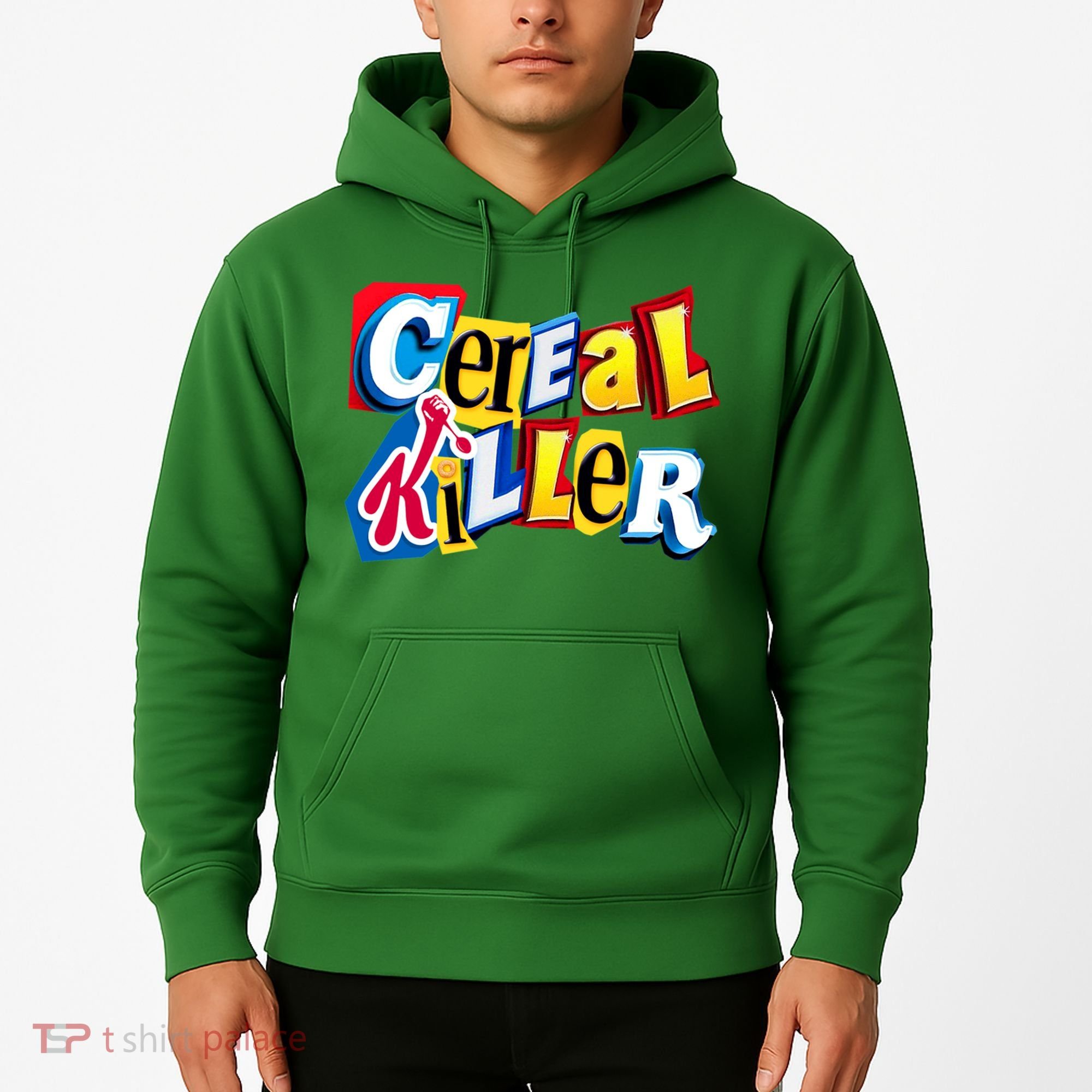 Cereal Killer Ransom Note Premium Hoodie