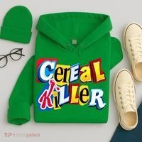 Cereal Killer Ransom Note Premium Hoodie thumb 4