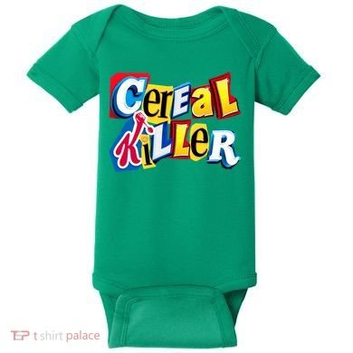 Cereal Killer Ransom Note Premium Baby Bodysuit
