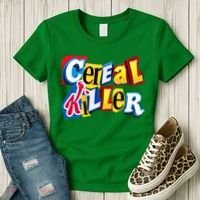 Cereal Killer Ransom Note Premium Women's T-Shirt thumb 3
