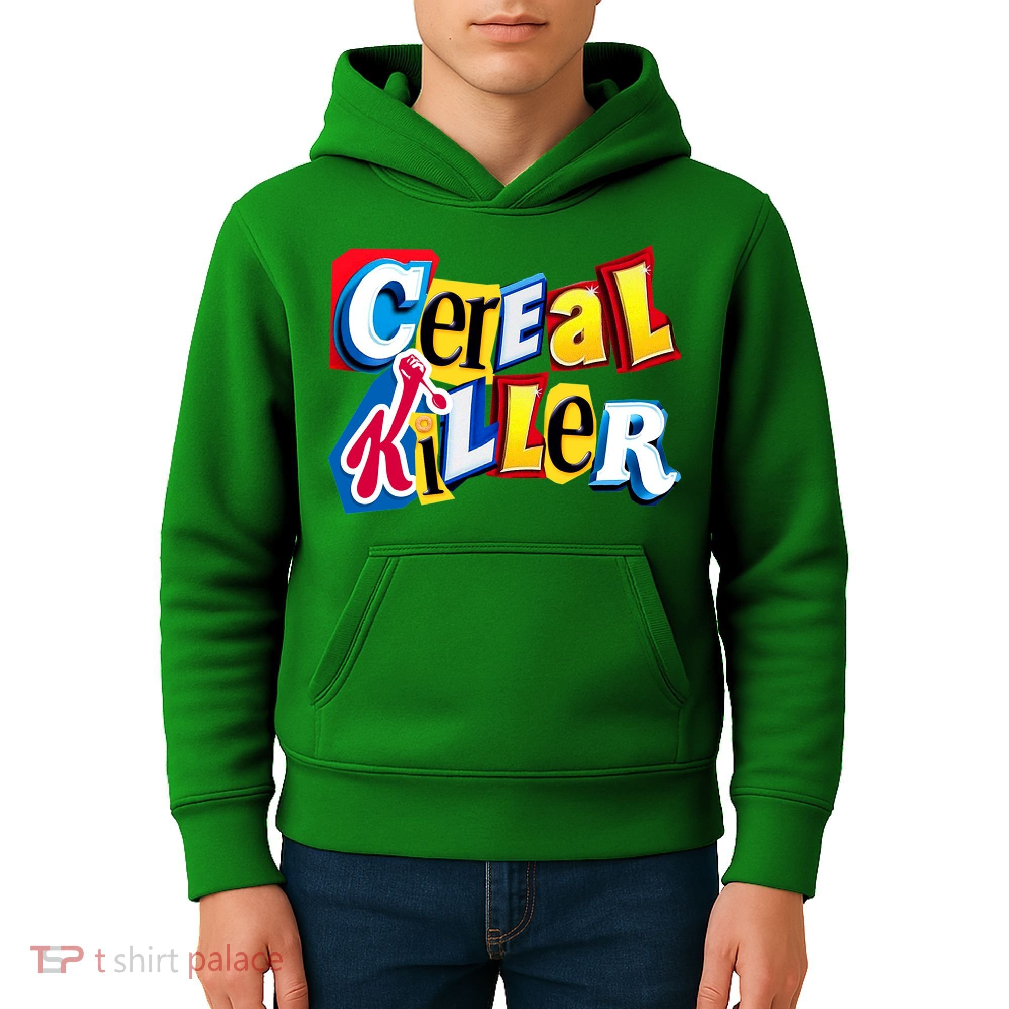 Cereal Killer Ransom Note Premium Kids Hoodie