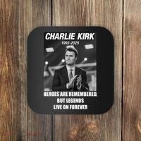 Charlie Kirk Rest In Peace RIP Tribute Memorial MAGA Coaster thumb 0