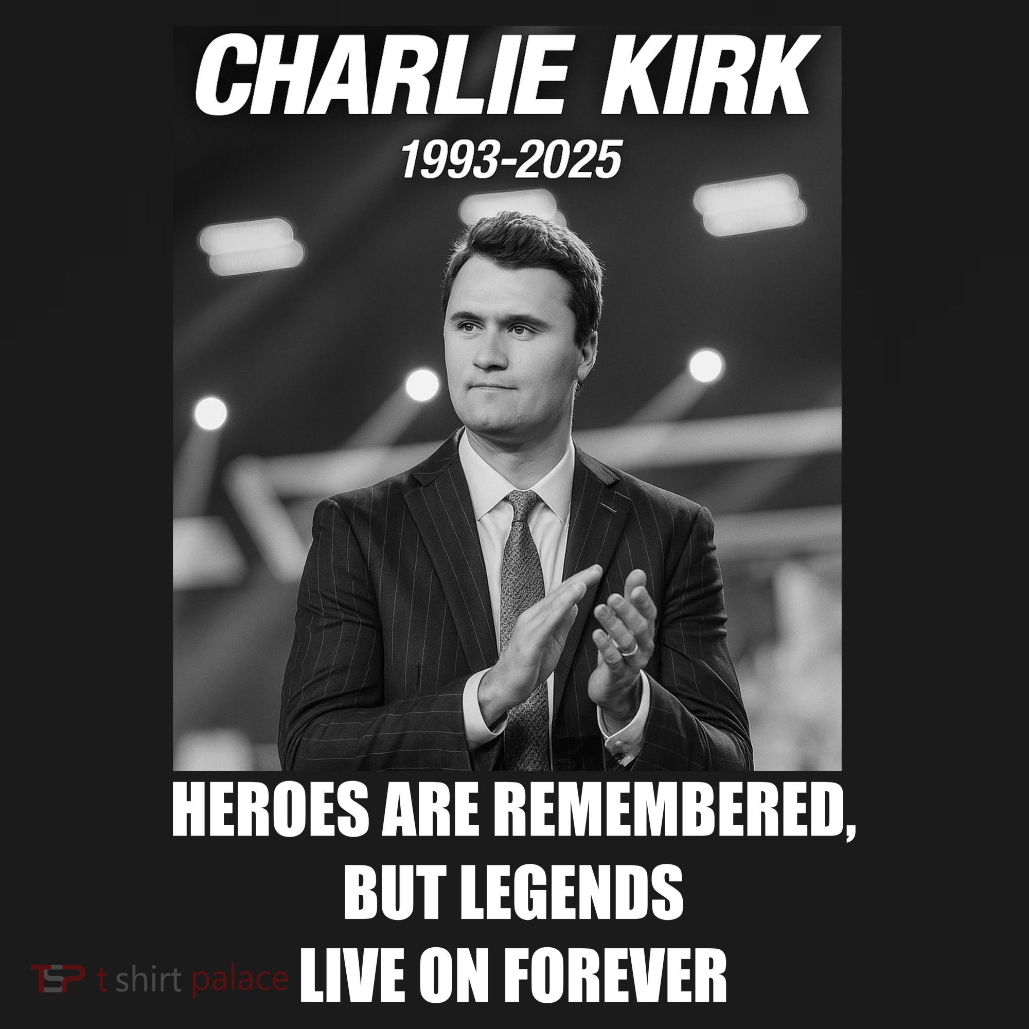 Charlie Kirk Rest In Peace RIP Tribute Memorial MAGA Coaster