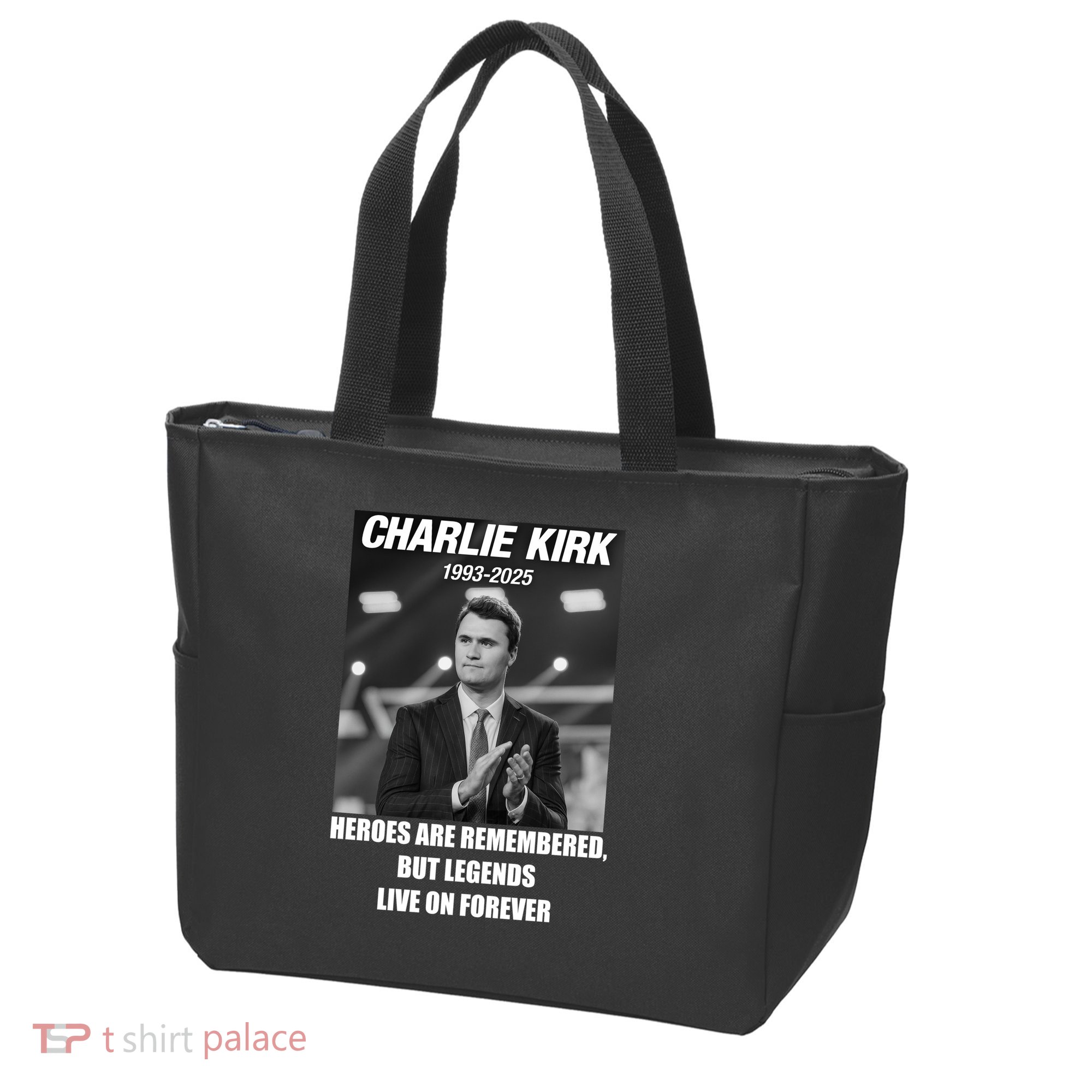 Charlie Kirk Rest In Peace RIP Tribute Memorial MAGA Tote Bag