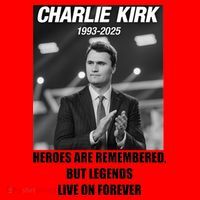 Charlie Kirk Rest In Peace RIP Tribute Memorial MAGA Santa Hat thumb 1