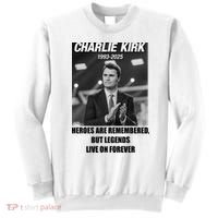 Charlie Kirk Rest In Peace RIP Tribute Memorial MAGA Sweatshirt thumb 0