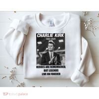 Charlie Kirk Rest In Peace RIP Tribute Memorial MAGA Sweatshirt thumb 2