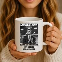 Charlie Kirk Rest In Peace RIP Tribute Memorial MAGA Coffee Mug thumb 3