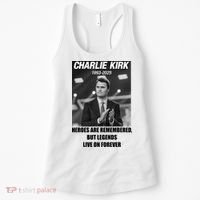 Charlie Kirk Rest In Peace RIP Tribute Memorial MAGA Women's Tank Top thumb 0
