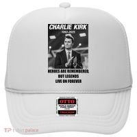 Charlie Kirk Rest In Peace RIP Tribute Memorial MAGA Hat thumb 0