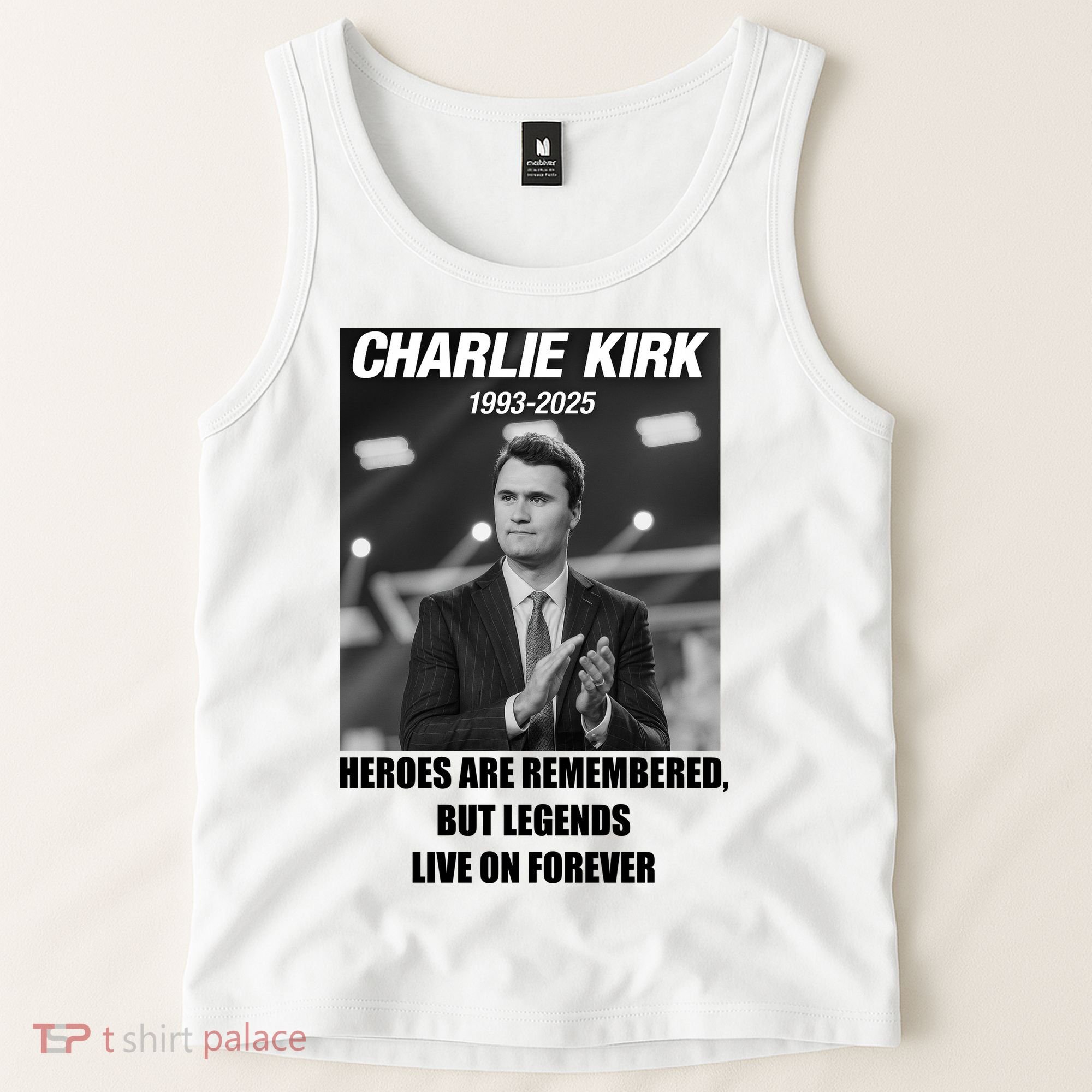 Charlie Kirk Rest In Peace RIP Tribute Memorial MAGA Tank Top