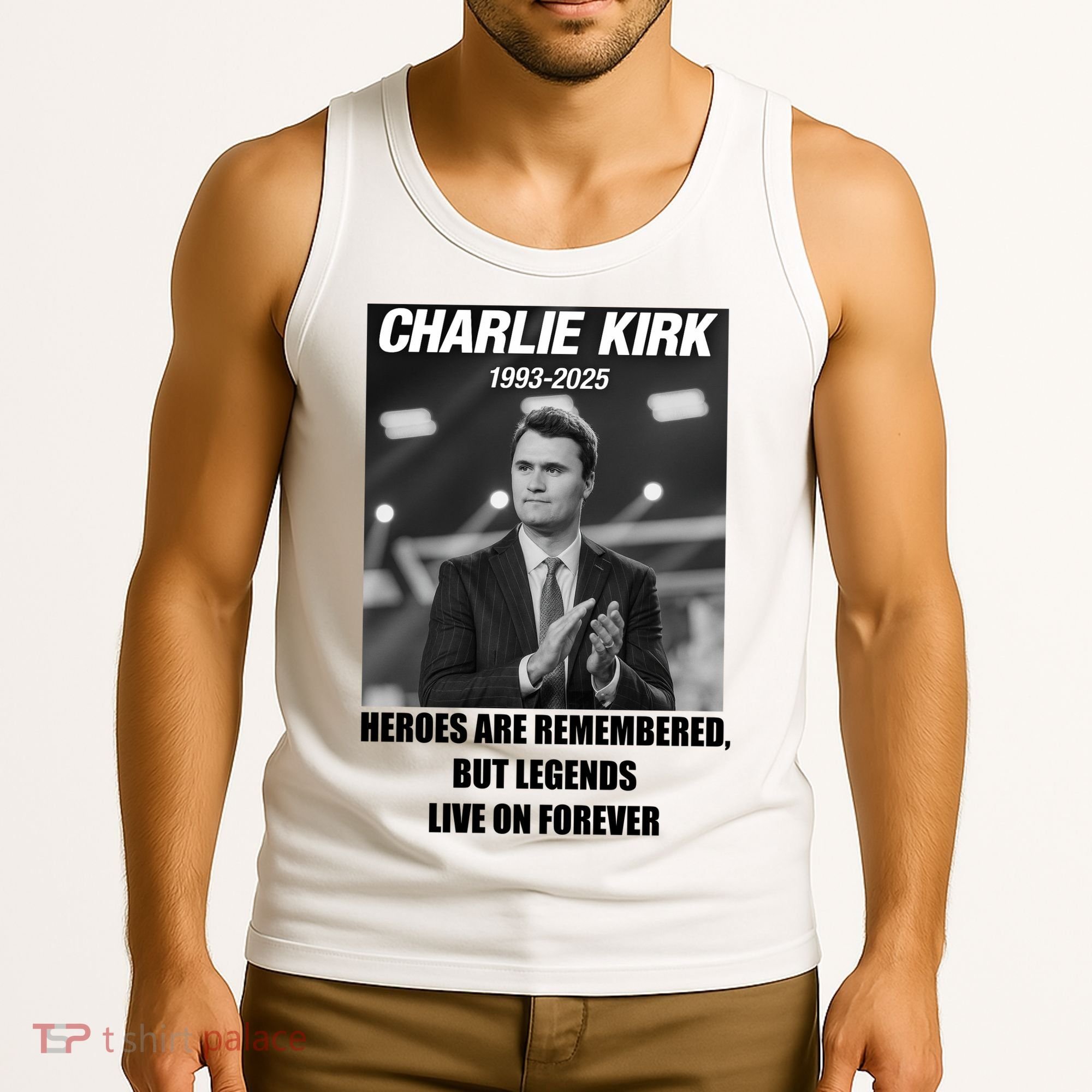 Charlie Kirk Rest In Peace RIP Tribute Memorial MAGA Tank Top