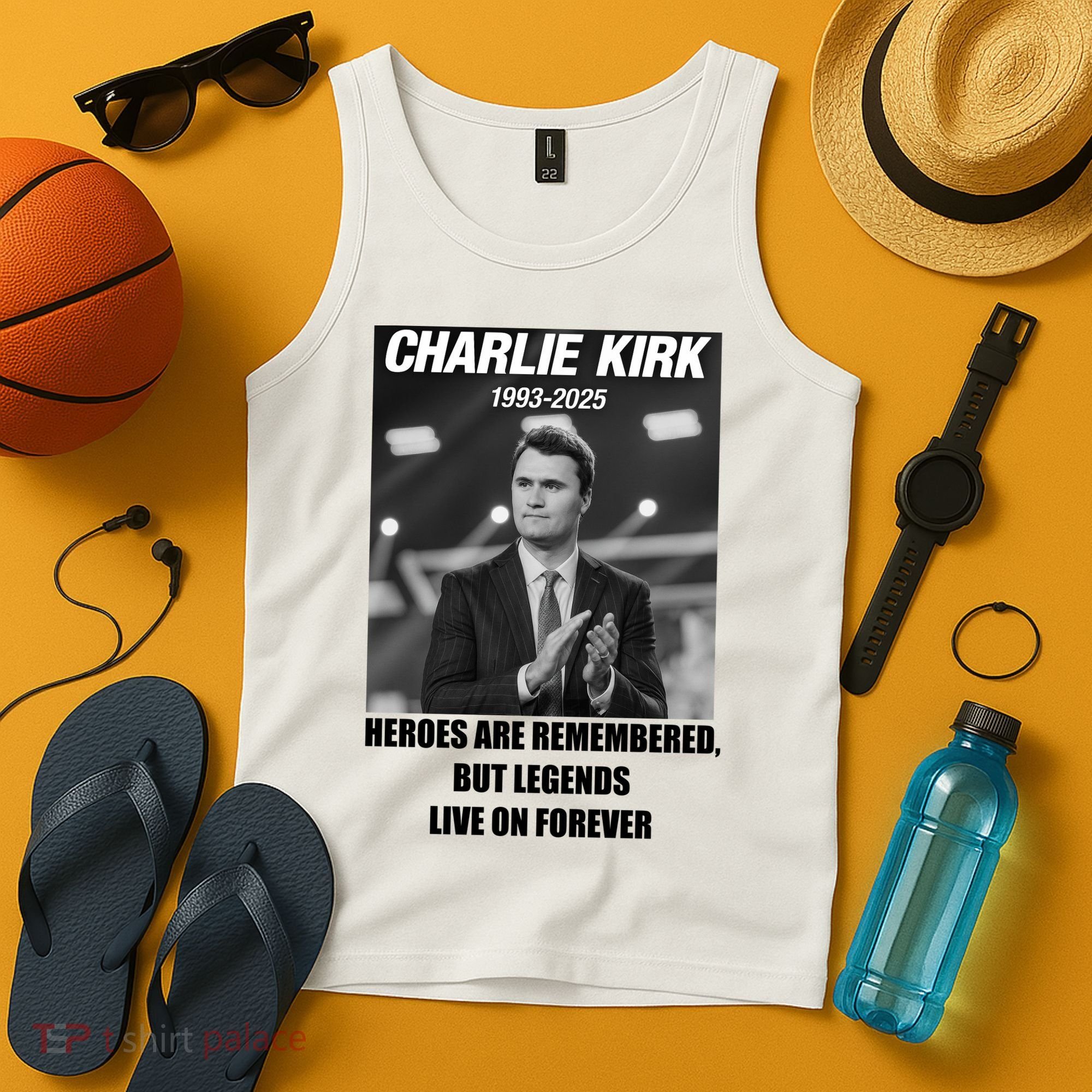 Charlie Kirk Rest In Peace RIP Tribute Memorial MAGA Tank Top