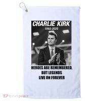 Charlie Kirk Rest In Peace RIP Tribute Memorial MAGA Golf Towel thumb 0