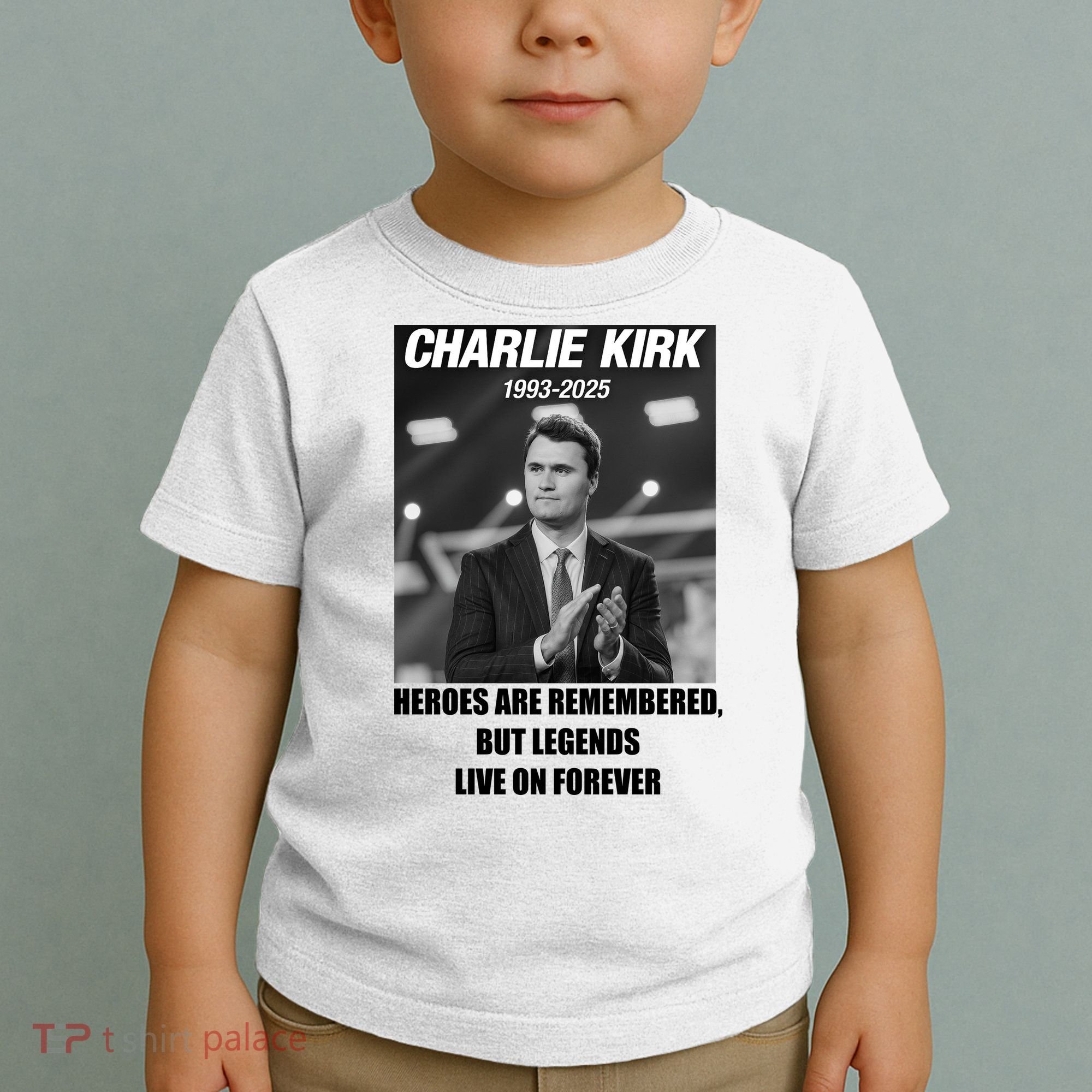 Charlie Kirk Rest In Peace RIP Tribute Memorial MAGA Toddler T-Shirt