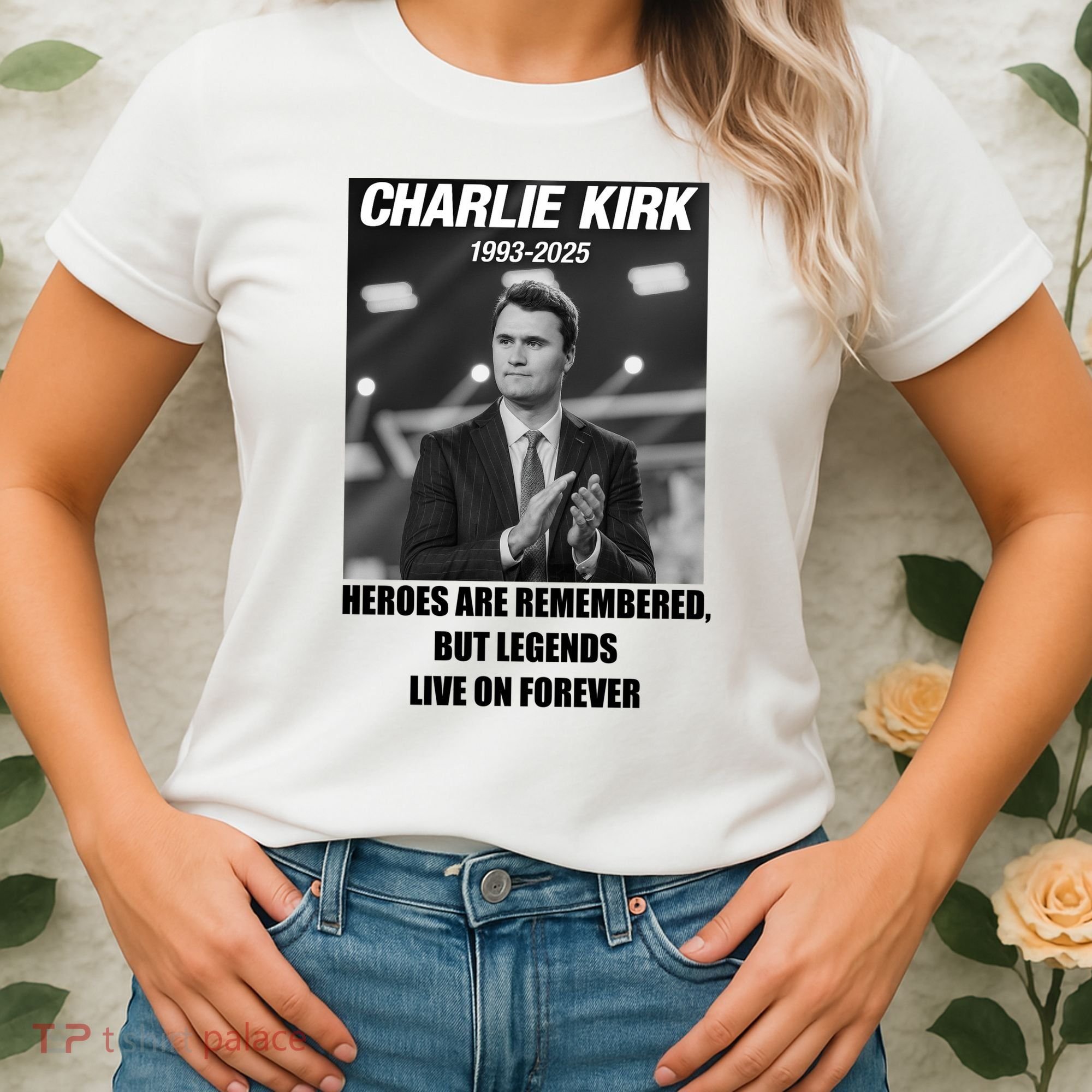 Charlie Kirk Rest In Peace RIP Tribute Memorial MAGA Women's T-Shirt