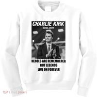 Charlie Kirk Rest In Peace RIP Tribute Memorial MAGA Kids Sweatshirt thumb 0