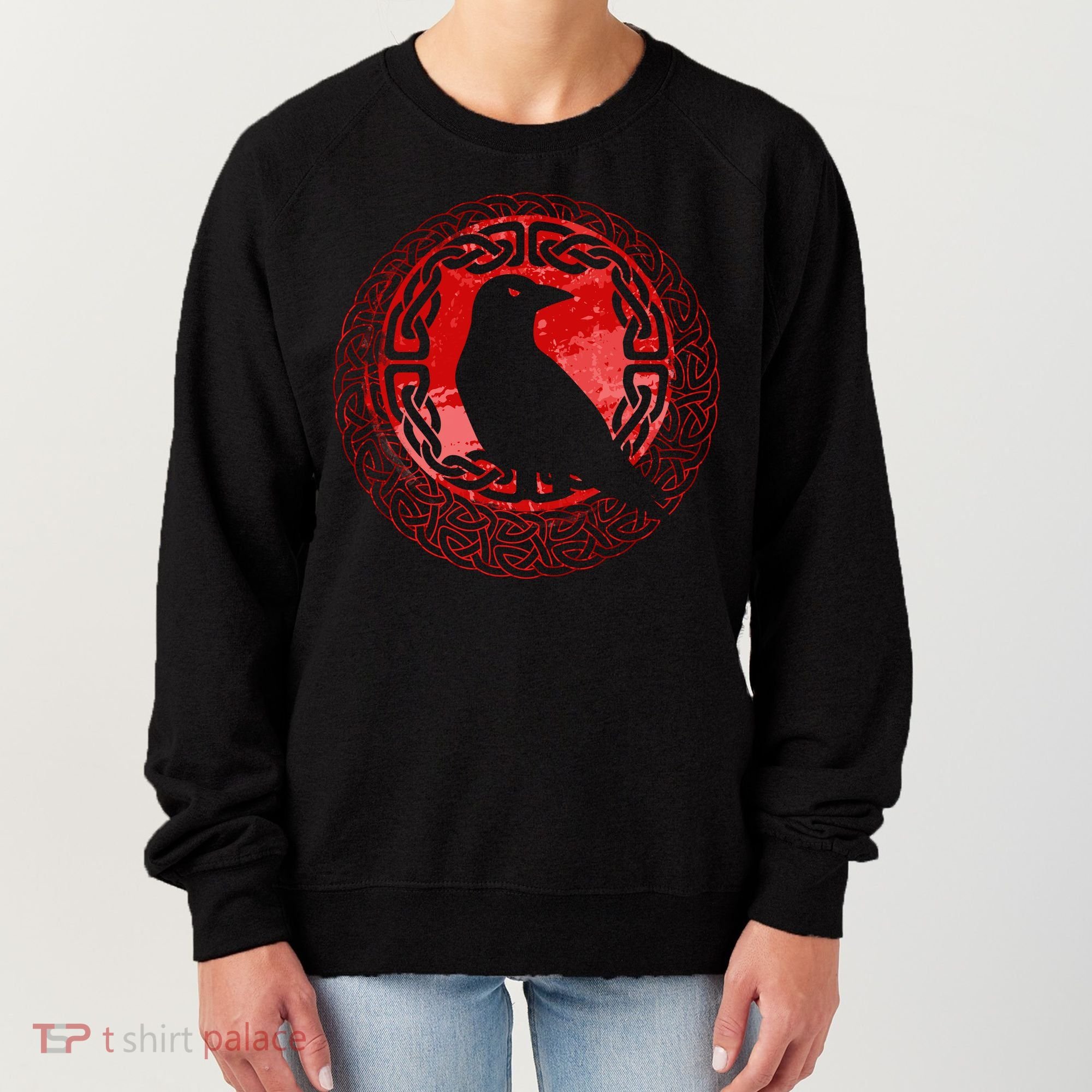 Celtic Knot Raven Crow Women's Sweatshirt
